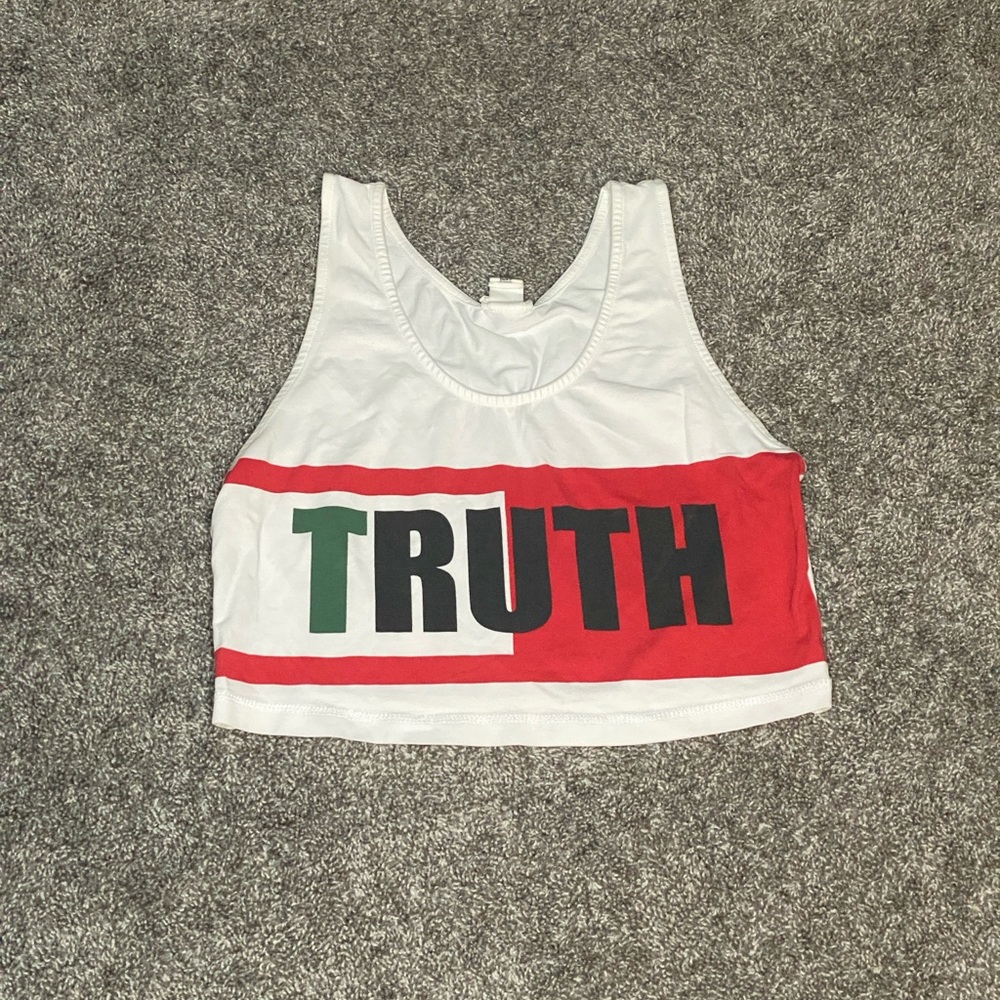 Truth Graphic Crop Tank
